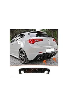 Alfa Romeo Giulietta 2010-2019 Plastik Boyasız Arka Difüzör Alfa Romeo Giulietta 2010-2019 Plastik Boyasız Arka Difüzör