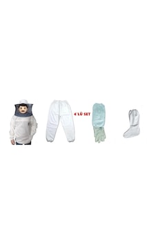 4lü Set Normal Maske,pantolon,eldiven, Arıcı Çorabı 4lü Set Normal Maske,pantolon,eldiven, Arıcı Çorabı