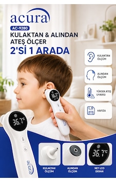 Acura Ac-9280 Dual Kulaktan & Alından Profesyonel Ateş Ölçer Acura Ac-9280 Dual Kulaktan & Alından Profesyonel Ateş Ölçer