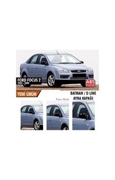 Ford Focus 2 (2005 - 2008) Batman Yarasa Ayna Kapağı (parlak Siyah)