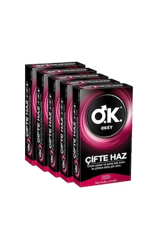 Okey Çifte Haz Prezervatif 10'lu x 5