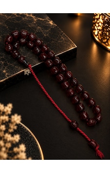 Omari Osmanlı Benzetme Kapsül Kesim Koyu Vişne Sıkma Kehribar Tesbih 11x12 Mm Bordo Omari Osmanlı Benzetme Kapsül Kesim Koyu Vişne Sıkma Kehribar Tesbih 11x12 Mm Bordo