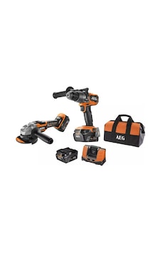 Aeg JP18A2-502B 18V Akülü Set + BSB18C3BL Darbeli Matkap + BEWS18-125BL Avuç Taşlama Çift Akülü 2x5.0AH 2'li Akülü Set - 4935480951 Aeg JP18A2-502B 18V Akülü Set + BSB18C3BL Darbeli Matkap + BEWS18-125BL Avuç Taşlama Çift Akülü 2x5.0AH 2'li Akülü Set - 4935480951