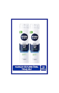 Men Erkek Hassas Ciltlere Özel Tıraş Jeli 200ml, Yanma Kızarma Kuruma Engelleyici, X2 Adet Men Erkek Hassas Ciltlere Özel Tıraş Jeli 200ml, Yanma Kızarma Kuruma Engelleyici, X2 Adet