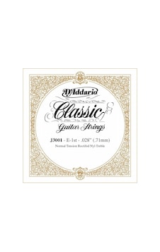 D Addario J3001 Klasik Gitar Tek Tel Naylon, Normal