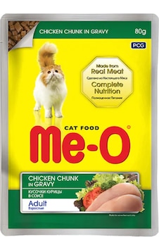 Me-O Tavuklu Soslu Pouch Yetişkin Kedi Yaş Maması 80 G
