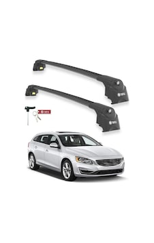 Turtle Volvo V60 2011-2018 Ara Atkı Air2 Siyah