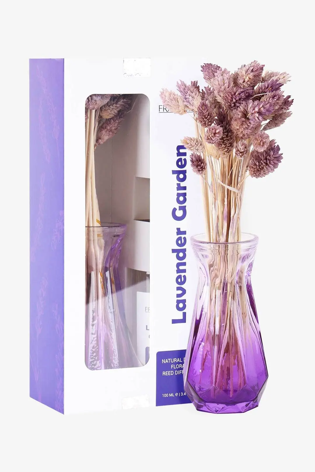 Frannita Lavender Garden Çiçekli Cam Vazolu Refilli Dekoratif Oda Kokusu 100ml Frannita Lavender Garden Çiçekli Cam Vazolu Refilli Dekoratif Oda Kokusu 100ml