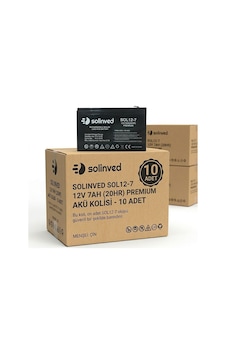 Solinved 7ah 12v Ups Ve Alarm Aküsü Premium 10 Adet