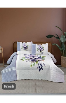 Çift Kişilik Kapitone Yatak Örtüsü, Klasik Desenli Model - Fresh 250 X 260cm Çok Renkli Çift Kişilik Kapitone Yatak Örtüsü, Klasik Desenli Model - Fresh 250 X 260cm Çok Renkli
