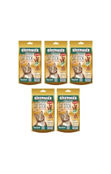 Catmozz Kuzu Etli Yetişkin Kedi Ödül Çubuğu 5 x 10'lu Catmozz Kuzu Etli Yetişkin Kedi Ödül Çubuğu 5 x 10'lu