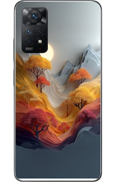 Redmi Note 11 Pro 4g Uyumlu Renk Dalgalı Manzara Baskılı Silikon Kılıf Renkli Redmi Note 11 Pro 4g Uyumlu Renk Dalgalı Manzara Baskılı Silikon Kılıf Renkli