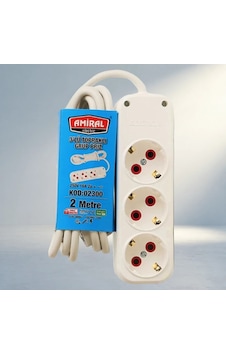 Kablolu Üçlü Priz Metre Elektrik Kullanımı Kablolu Üçlü Priz Metre Elektrik Kullanımı
