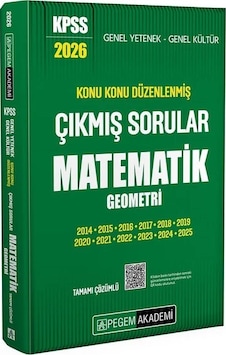 Pegem 2026 Kpss Matematik Çıkmış Sorular Konu Konu Çözümlü Pegem Akademi Yayınları Pegem 2026 Kpss Matematik Çıkmış Sorular Konu Konu Çözümlü Pegem Akademi Yayınları
