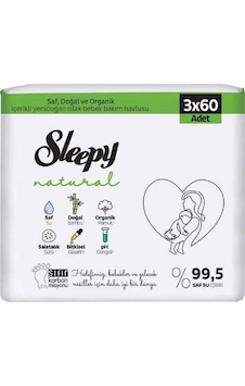 Sleepy Natural Islak Havlu Mendil 3x60 Sleepy Natural Islak Havlu Mendil 3x60