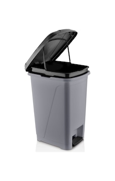 Iç Kovalı Pedallı Çöp Kovası 25 Litre Metalik Gri Iç Kovalı Pedallı Çöp Kovası 25 Litre Metalik Gri