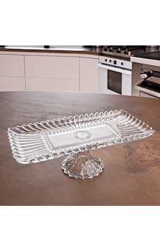 Kosova Ayaklı Dikdörtgen Cam Kristal Sunumluk 36x17x12 Cm Şeffaf Kosova Ayaklı Dikdörtgen Cam Kristal Sunumluk 36x17x12 Cm Şeffaf