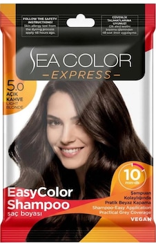 Sea Color Express Amonyaksız Şampuan Saç Boyası 30 Ml 5.0 Numara Açık Kahve Sea Color Express Amonyaksız Şampuan Saç Boyası 30 Ml 5.0 Numara Açık Kahve