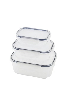 3pcs Quick Sızdırmaz Saklama Kabı Seti Şeffaf Kap - Buğulu-contalı Kapak 500-1000-1700ml 5047 Altın 3pcs Quick Sızdırmaz Saklama Kabı Seti Şeffaf Kap - Buğulu-contalı Kapak 500-1000-1700ml 5047 Altın
