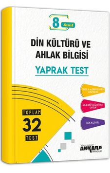Ankara Yayınları 8. Sınıf Lgs Din Kültürü ve Ahlak Bilgisi Yaprak Ankara Yayınları 8. Sınıf Lgs Din Kültürü ve Ahlak Bilgisi Yaprak