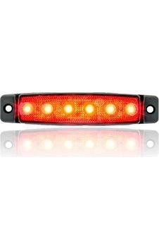 Sanel 24v 6 Ledli Basamak Aydınlatma Kırmızı Sanel 24v 6 Ledli Basamak Aydınlatma Kırmızı
