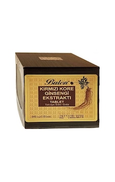 Balen Kırmızı Kore Ginseng Tablet ( Tahta Kutu ) 120 Tablet Balen Kırmızı Kore Ginseng Tablet ( Tahta Kutu ) 120 Tablet