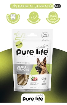 Purelife Plus Diş Dostu Köpek Atıştırmalıkları Mini 80gr