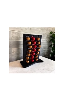 Gıdaya Uygun Nespresso Kapsül Standı Siyah 25x21x9 Cm Kahve Kapsül Düzenleyici Stant Organizer Diğer