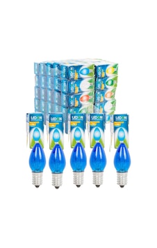 2 Adet 7w Parfüm Ampul E-14 Duylu Mavi Renk