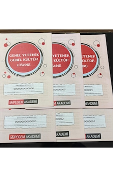 Pegem Yayınları Türkiye Geneli Deneme Sınavları Pegem Yayınları Türkiye Geneli Deneme Sınavları