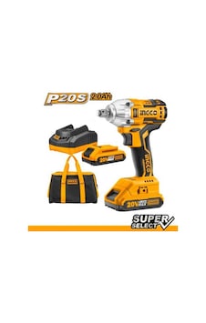 Ingco CIWLI2001 Li-ion Akülü Somun Sıkma 1/2" 20V 2.0Ah