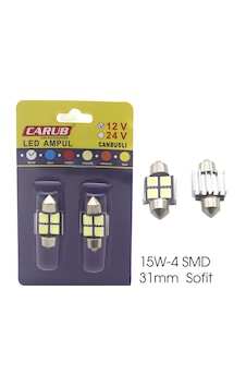 Carub Ampul 12v Sofit 15w-4 Smd Canbus 31mm Beyaz Carub Ampul 12v Sofit 15w-4 Smd Canbus 31mm Beyaz