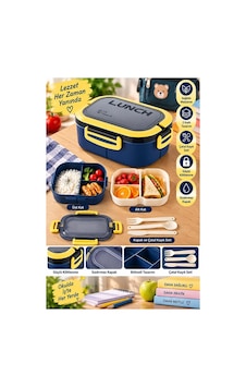 Renkli Beslenme Kutusu 2 Katlı 6 Bölmeli 1 Adet 6 Bölmeli Beslenme Kabı Yemek Saklama Kabı Taşınabilir Lunch Box Okul Lacivert Renkli Beslenme Kutusu 2 Katlı 6 Bölmeli 1 Adet 6 Bölmeli Beslenme Kabı Yemek Saklama Kabı Taşınabilir Lunch Box Okul Lacivert