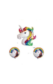 Unicorn At Şeklinde Folyo Balon Seti - Tek Boynuzlu At Gri Unicorn At Şeklinde Folyo Balon Seti - Tek Boynuzlu At Gri