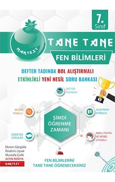 7 Sınıf Defter Tadında Tane Tane Fen Bilimleri Nartest Yayınları 7 Sınıf Defter Tadında Tane Tane Fen Bilimleri Nartest Yayınları