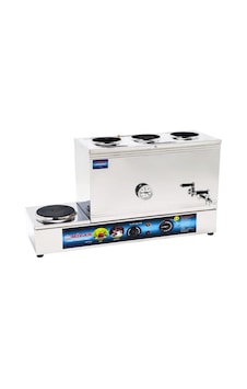 Mizan 60 Lık Elektrikli 40 Litre 3 Demlikli Çay Kazanı Çay Ocağı Mizan 60 Lık Elektrikli 40 Litre 3 Demlikli Çay Kazanı Çay Ocağı