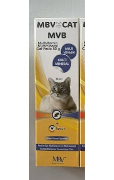 Mbv Cat Pasta 50 G Kedi Tüy Yumağı Macunu, Tüy Kusma Önleyici, Multivitamin, Bağışıklık & Sindirim Kolaylaştırıcı Lezzetli Veteriner Maltı Mbv Cat Pasta 50 G Kedi Tüy Yumağı Macunu, Tüy Kusma Önleyici, Multivitamin, Bağışıklık & Sindirim Kolaylaştırıcı Lezzetli Veteriner Maltı