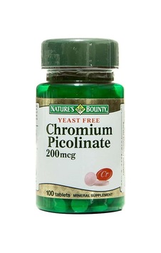 Natures Bounty Chromium Picolinate 200 Mcg 100 Tablet