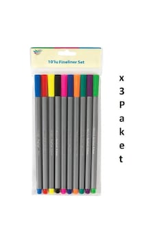 Parrot Fineliner 10'lu Blister X 3 Paket Parrot Fineliner 10'lu Blister X 3 Paket