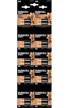 Duracell 20 Li Kartela 1.5 V Alkalin Aa Kalem Pil