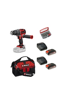 Einhell TP-CD 18/60 Li-ı Bl Solo Darbeli Akülü Vidalama + 2x2.5AH Akü + 32 Parça Bits Uç Seti 45/29 Kumaş Çanta Einhell TP-CD 18/60 Li-ı Bl Solo Darbeli Akülü Vidalama + 2x2.5AH Akü + 32 Parça Bits Uç Seti 45/29 Kumaş Çanta