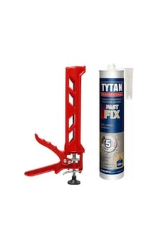 Tytan Fast Fıx Korniş Yapıştırıcı Montaj Silikonu Beyaz 290 Ml +pls Tabancalı
