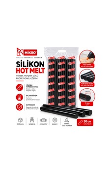 Mikro Hot Melt Kalın Mum Silikon 1 Kg Siyah