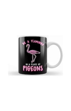 Cute & Funny Be A Flamingo In A Flock Of Pigeons Kupa Bardak Porselen Karışık Cute & Funny Be A Flamingo In A Flock Of Pigeons Kupa Bardak Porselen Karışık