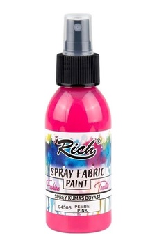 Rich Spray Fabric Paint Sprey Kumaş Boyası 100 Ml Pembe 04505 Rich Spray Fabric Paint Sprey Kumaş Boyası 100 Ml Pembe 04505