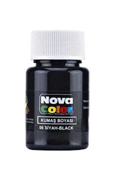 Nova Color Kumaş Boyası 35 Cc Siyah - 4 Adet Siyah Nova Color Kumaş Boyası 35 Cc Siyah - 4 Adet Siyah
