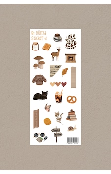 M40 Kahverengi Hayat Sticker Seti Çok Renkli M40 Kahverengi Hayat Sticker Seti Çok Renkli