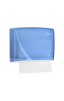 Rulopak Modern Z Katlı Şeffaf Mavi Kağıt Havlu Dispenseri 200 Kağıt Kapasiteli R-1317 Mavi Rulopak Modern Z Katlı Şeffaf Mavi Kağıt Havlu Dispenseri 200 Kağıt Kapasiteli R-1317 Mavi