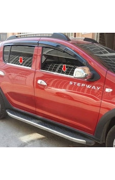 Dacia Sandero Stepway Uyumlu 2012-2020 Krom Cam Çıtası 4 Parça Paslanmaz Çelik Dacia Sandero Stepway Uyumlu 2012-2020 Krom Cam Çıtası 4 Parça Paslanmaz Çelik