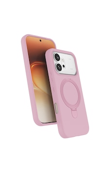 Honor 600 5g Kılıf M-safe Şarj Özellikli Standlı Zore Samara Kapak - Pembe